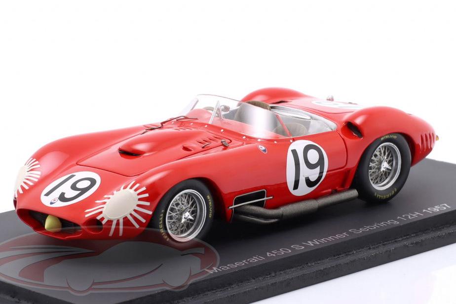 1:43 MASERATI 450S №19 Winner 12h Sebring Behra, Fangio Winner 12h Sebring (1957) - 43SE57