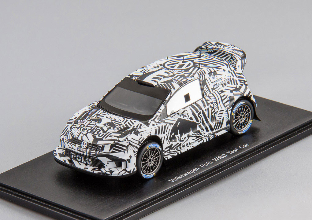 1:43 VOLKSWAGEN Polo WRC Test Car for Monte Carlo (2017), black / white - S5153-X1
