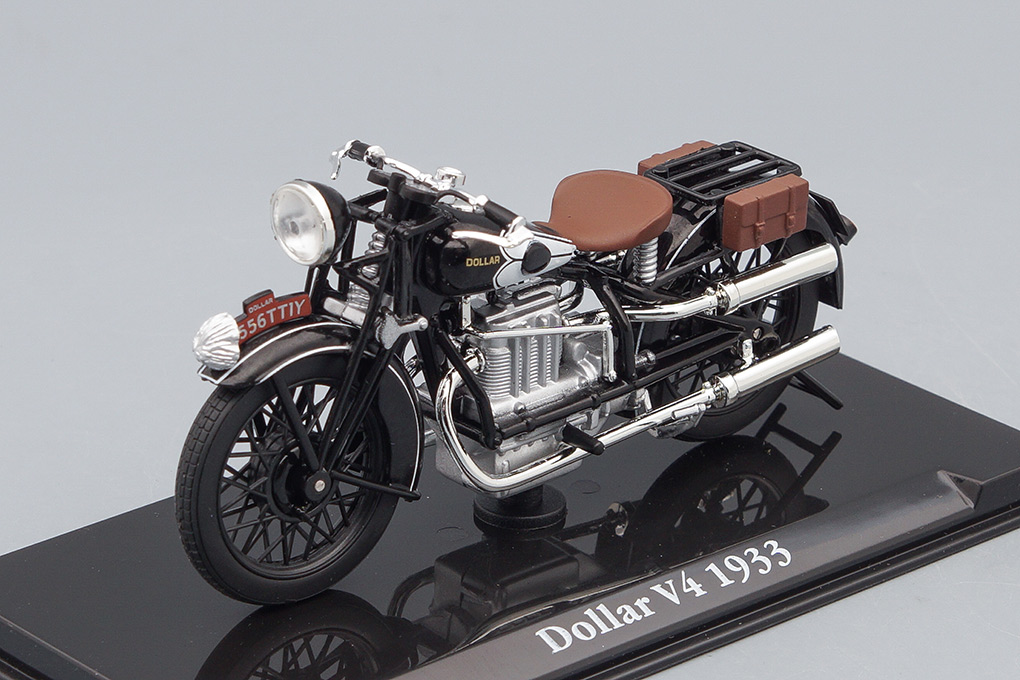 1:24 мотоцикл DOLLAR V4 1933 Black - 4658121