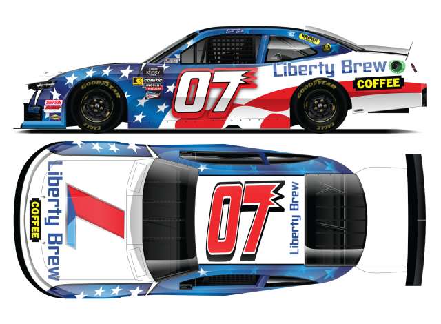 1:64 Chevrolet #7 Nick Leitz *Liberty Brew Coffee*, blue/red/white 2025 - N072565LITNL