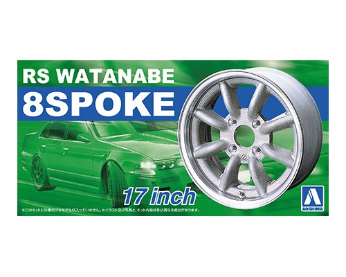 1:24 Набор дисков RS Watanabe 8 Spoke 17 Inch - 05243