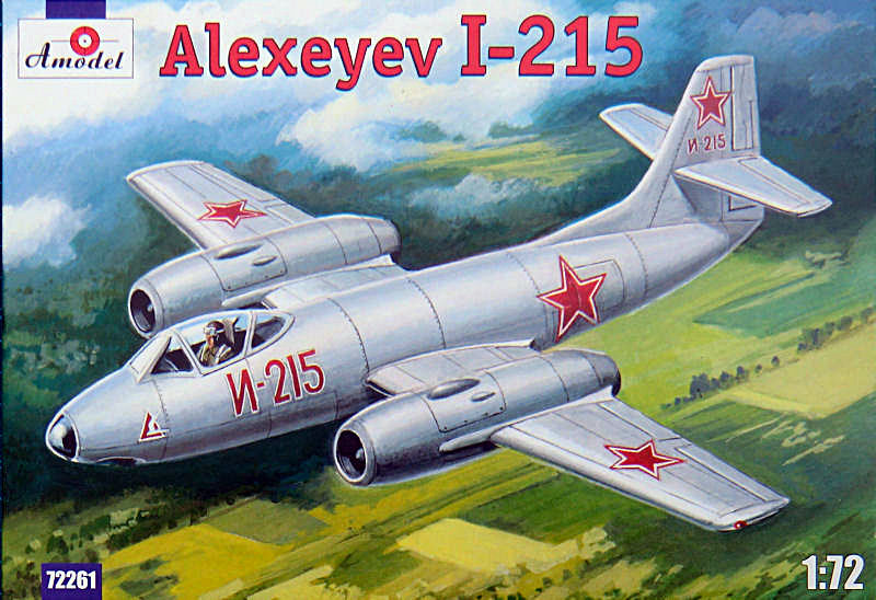 1:72 Сборная модель Советский опытный истребитель-перехватчик Алексеев И-215 - 72261