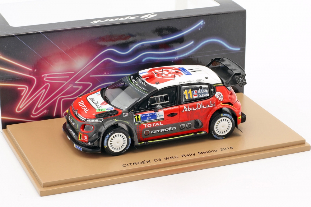 1:43 Citroen C3 WRC Citroën Total Abu Dhabi WRT #11 Rally Guanajuato Mexico 2018 S. Loeb - D. Elena - S5962