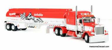 1:64 Peterbilt 389 Sleeper Tractor w/Heil Fuel Tank Trailer Busted Knuckle Garage - 783724621460