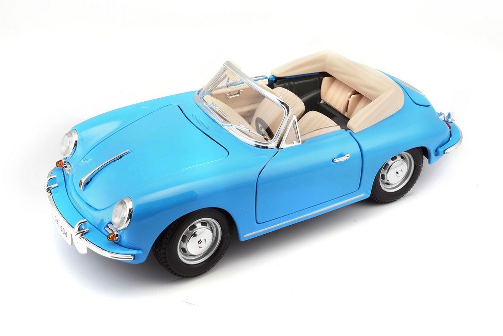 1:18 PORSCHE 356B Cabriolet (1961), blue - 12025BL