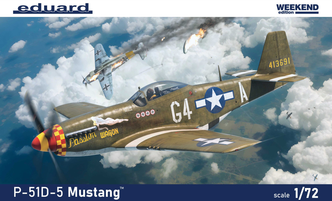 1:72 Сборная модель  американский истребитель P-51D-5 Mustang (Weekend) - 7476