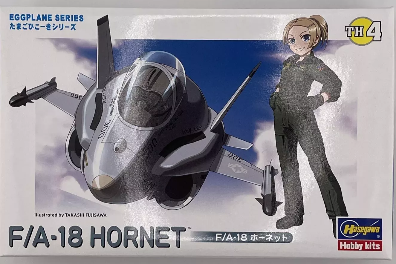 Сборная модель самолета F/A-18 HORNET (EGG PLANE SERIES) (СБОРКА БЕЗ КЛЕЯ), серия 'Яйцелёты' - 60104
