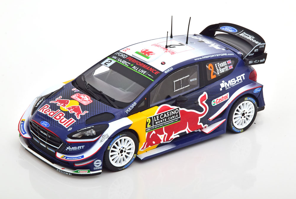 1:24 FORD Fiesta WRC #2 Rally Monte Carlo Evans/Barritt (2018) - 24RAL014B