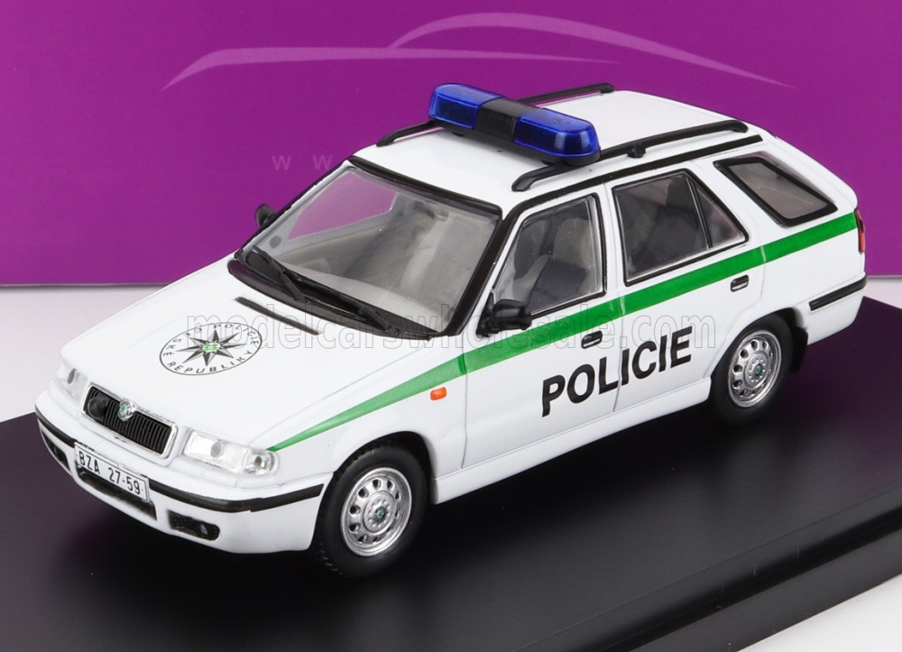 1:43 SKODA Felicia Fl Combi Sw Station Wagon Policie (1998), White - 730XA