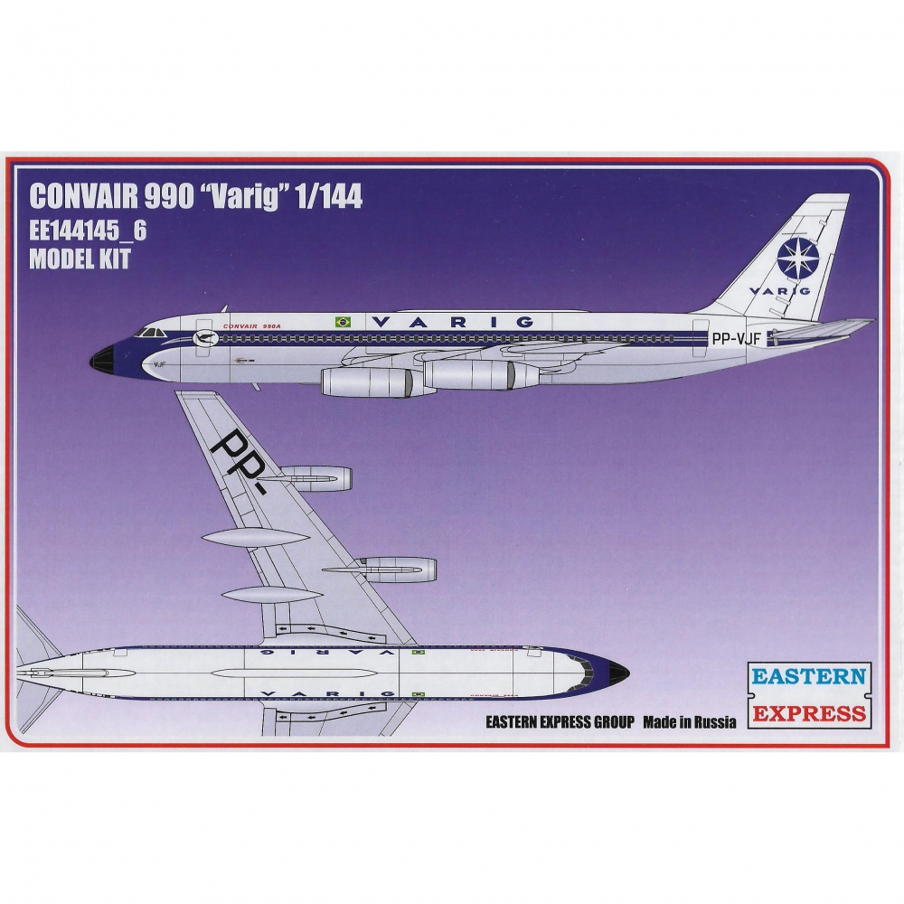1:144 Сборная модель Авиалайнер CV990 VAGIR - 144145-6