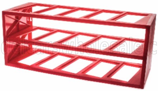 1:43 FERRARI Espositore Aperto (open) For Auto 15 X Atlas-ferrari-f1-collection 1/43 - Cars Not Included - Lungh.lenght Cm  X Prof.depth Cm  X Alt.height Cm  (vano Piano - Garage - Lenght Cm  - Depth Cm  Height Cm ), Red - ABFEA982-7174982