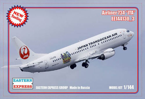 1:144 Сборная модель Авиалайнер 737-400  Japan Transocean Air - 144130-3