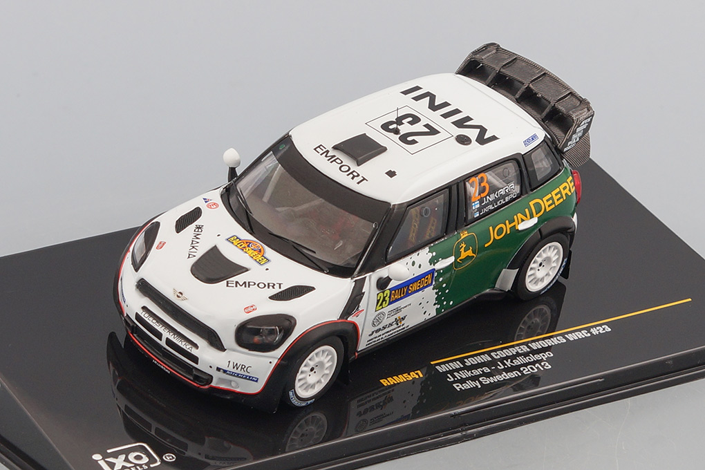 1:43 MINI JOHN COOPER WORKS WRC #23 J.Nikara / J.Kalliolepo Rally Sweden 2013 - RAM547