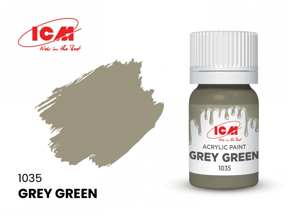 Краска для творчества, 12 мл, цвет Серо-зеленый(Grey Green) - C1035