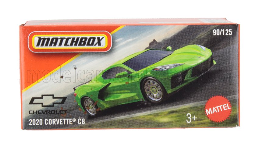 1:64 CHEVROLET Corvette C8 Coupe (2020), green - DNK70-975F-JBV49
