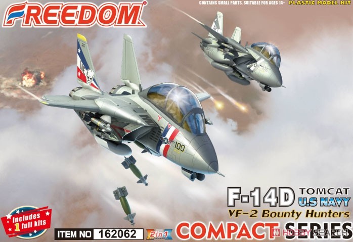 Сборная модель F-14D TOMCAT VF-2 Bounty Hunters - 162062