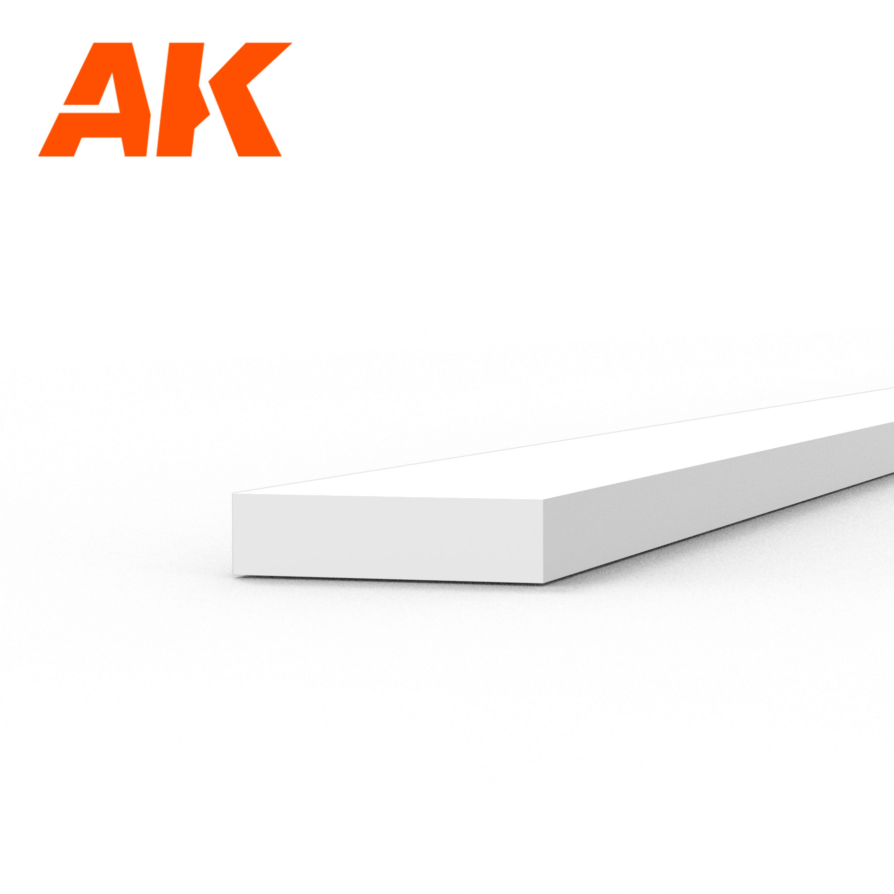 Strips 0.75 x 3.00 x 350mm - STYRENE STRIP - AK6516