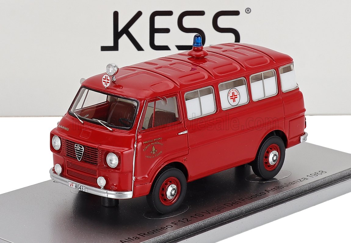 1:43 ALFA ROMEO F-12 VIGILI DEL FUOCO AMBULANZA  FIRE ENGINE AMBULANCE (1968) - KE43000454