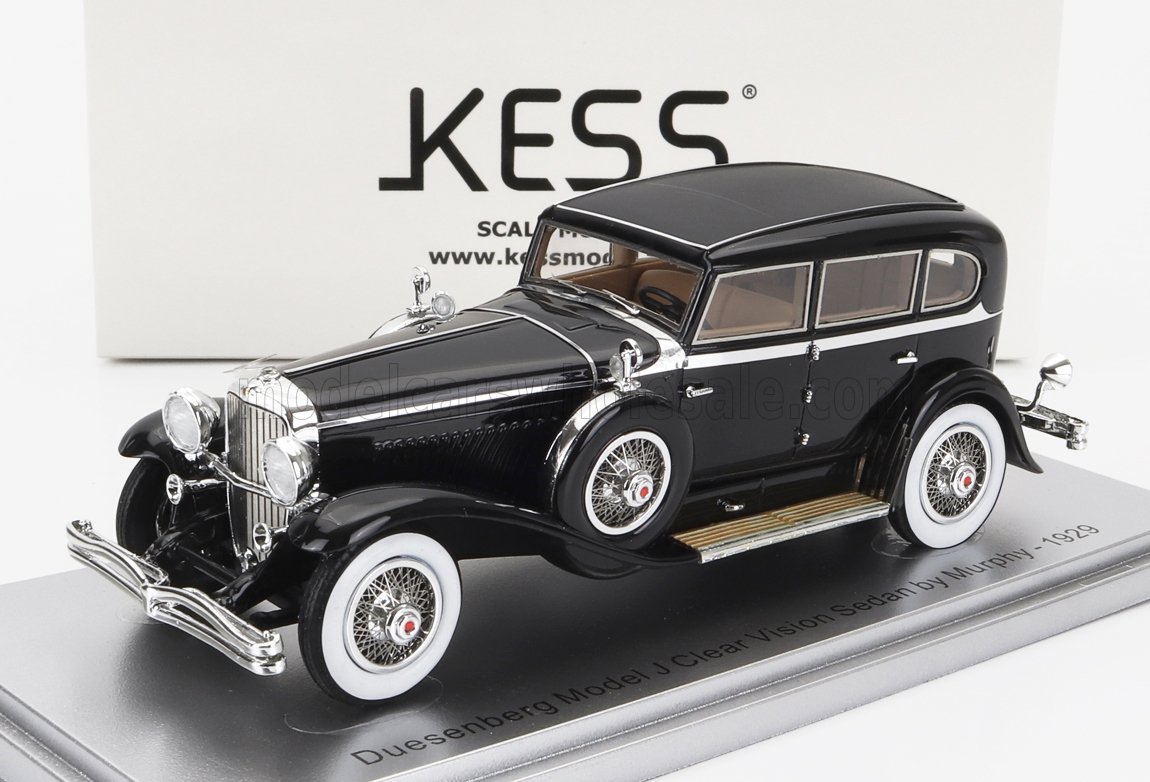 1:43 DUESENBERG Model J Berline Clear Vision Sedan By Murphy (1929), Black - KE43055041