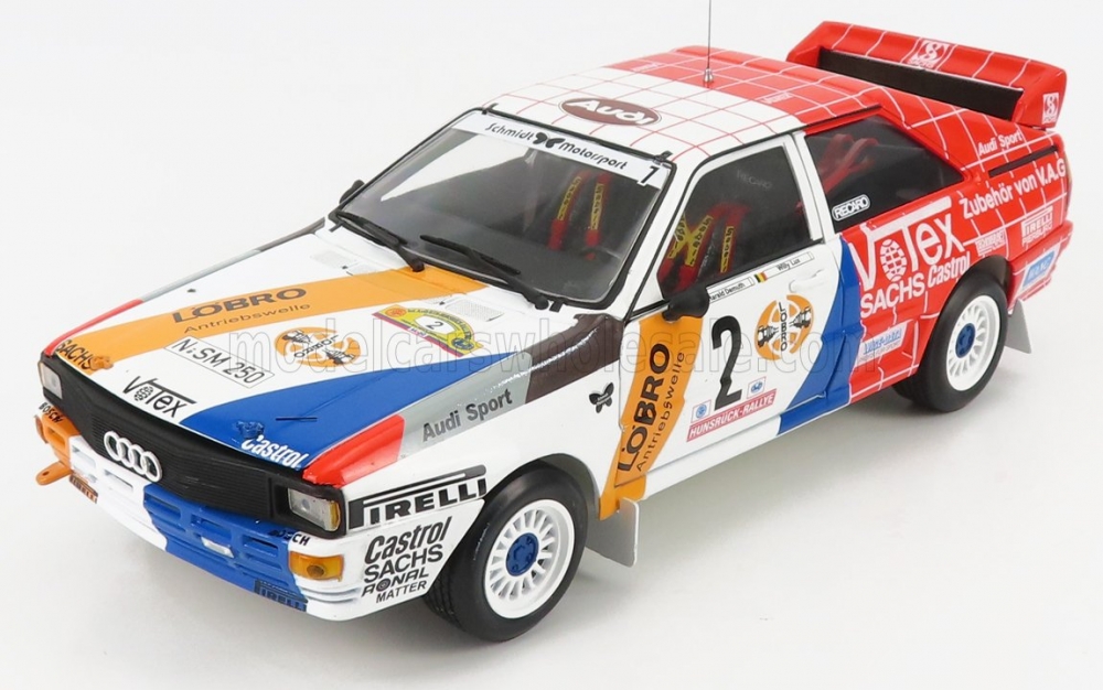 1:18 AUDI QUATTRO A1 №2 WINNER RALLY INTERNATIONAL AVD/STH HUNSRUCK (1984) H.DEMUTH - W.LUX , RED /WHITE - 4252