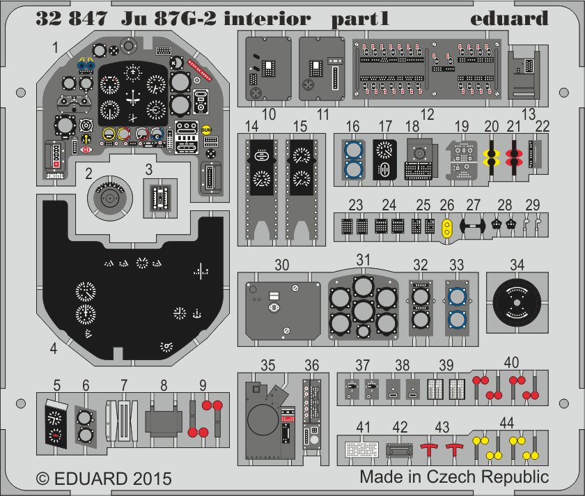 1:32 фототравление для Ju 87G-2 interior - 32847