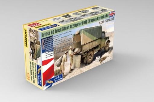 1:35 Сборная модель British GS Truck 30cwt 4x2 Bedford OXD (wooden cargo body) - 35GM0098