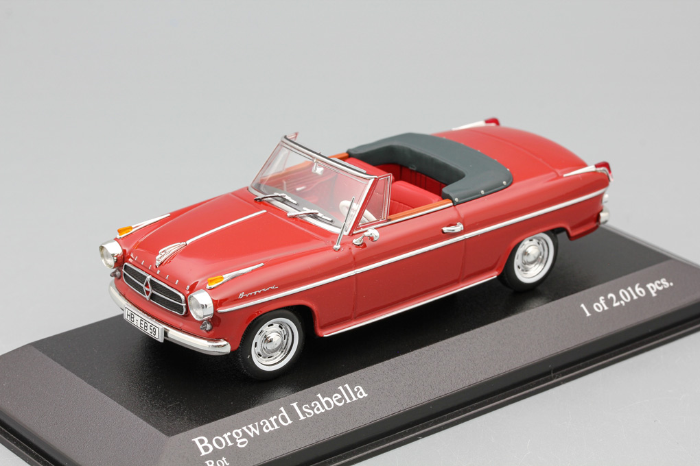 1:43 BORGWARD Isabella Cabriolet (1959), red - 400096060