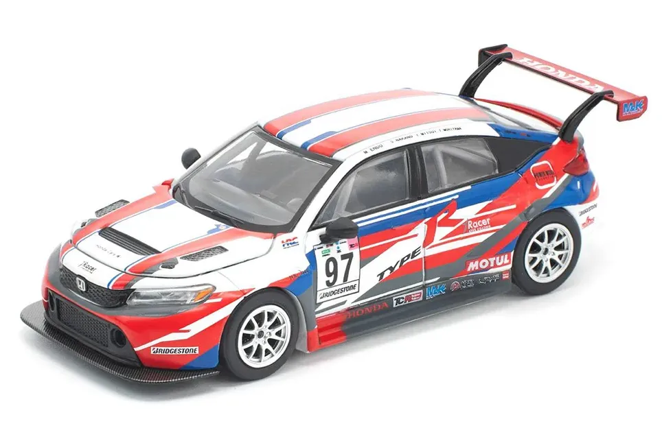 1:64 HONDA Civic Type-R (FL5) TCR- M&K Racing, white/blue/red - PR640391