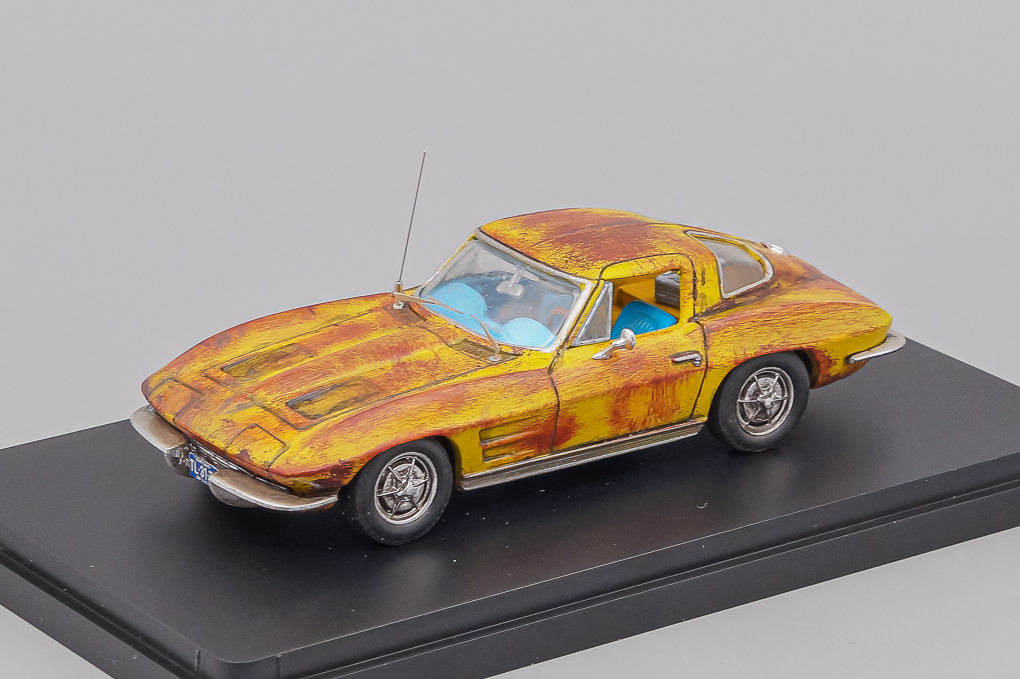 1:43 CHEVROLET Corvette Stingray (1963), желтый - LD191