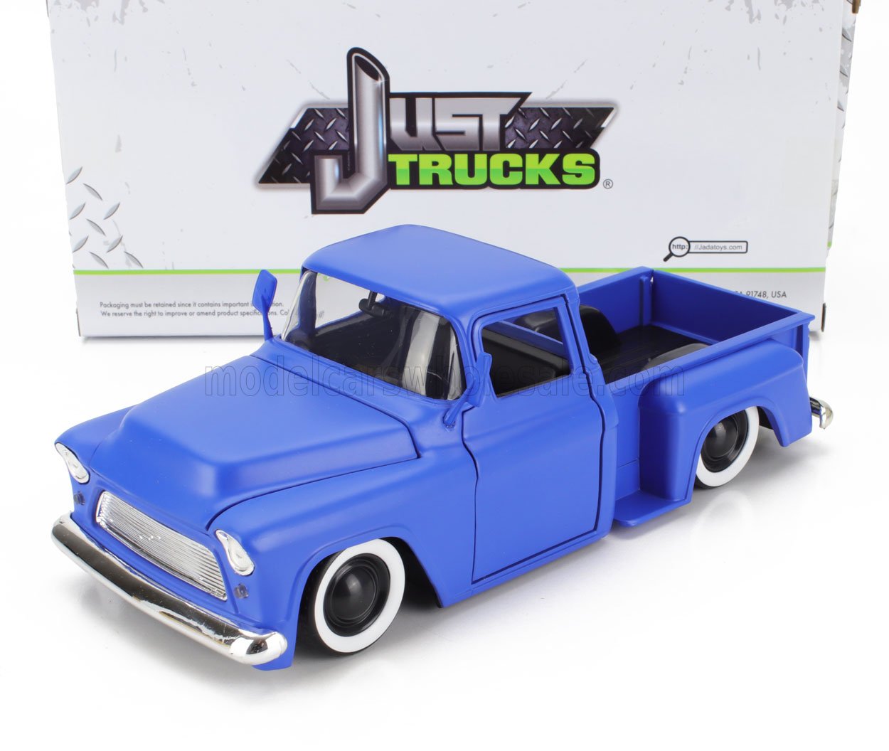 1:24 CHEVROLET Pick-up Stepside Custom (1955), Matt Blue - 34295