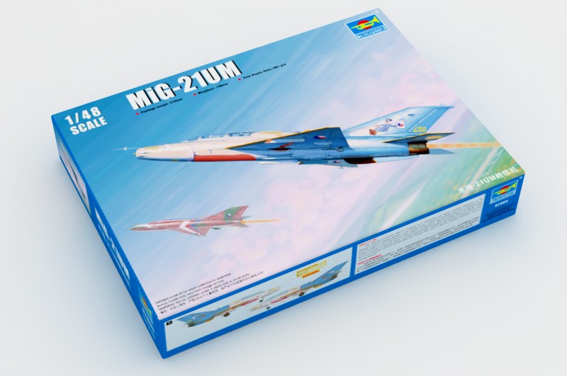 1:48 Сборная модель Советский истребитель МИГ-21УМ - 02865