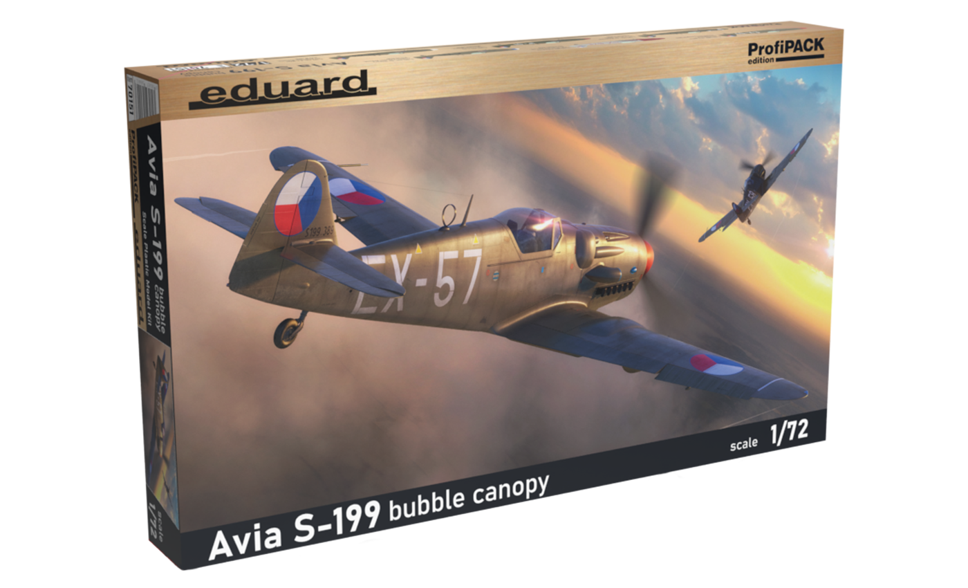 1:72 Сборная модель Истребитель Avia S-199 с выпуклым фонарем - 70151