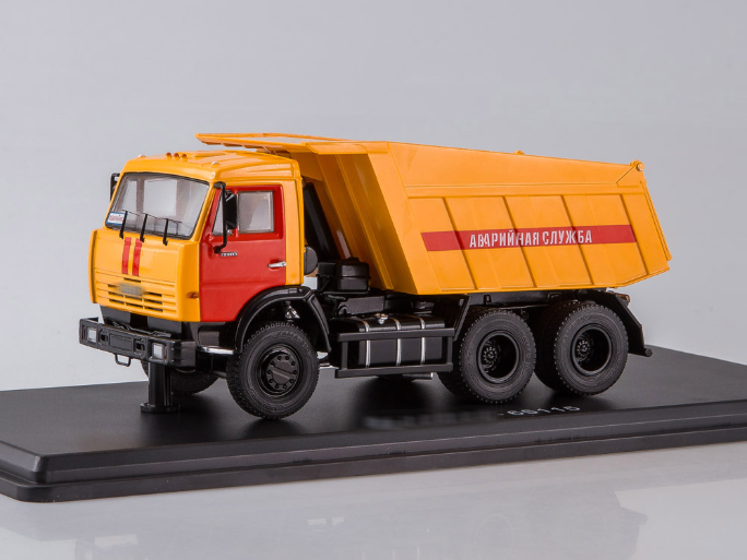 1:43 КАМАЗ 65115 аварийная служба самосвал, оранжевый - SSM1210