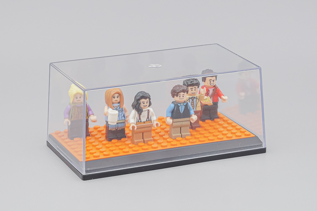 Бокс черный подиум + LEGO оранжевый - SB018