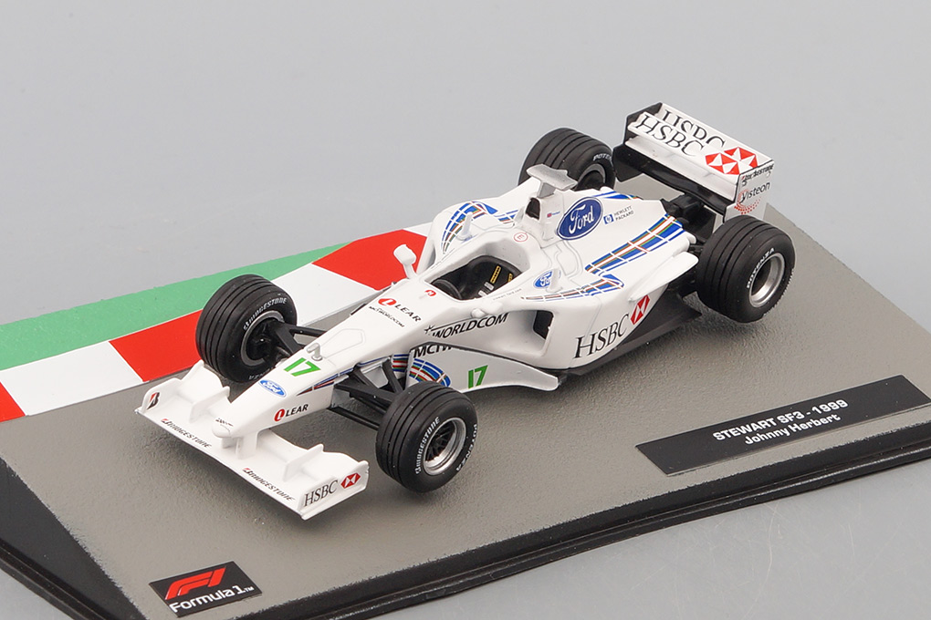 1:43 STEWART SF3 Джонни Херберта (1999), Formula 1 Auto Collection 34 - F1034