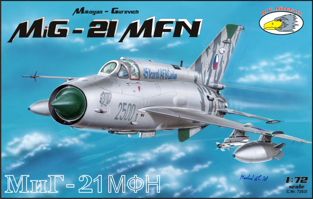 1:72 Сборная модель МиГ-21МФН / Mikoyan-Gurevich MiG-21MFN - 72031-X1