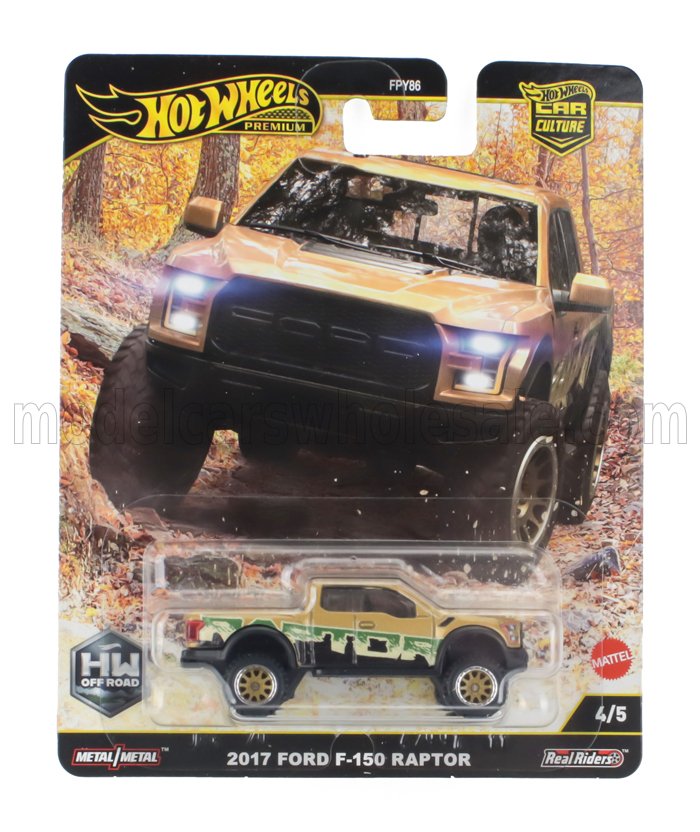 1:64 FORD F-150 Raptor Pick-up (2017), Brown Met - FPY86-976H-JBK70