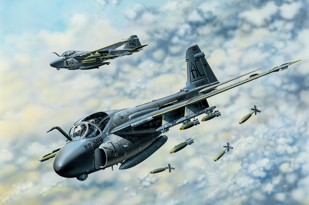 1:48 Сборная модель Самолет A-6E TRAM Intruder - 81710