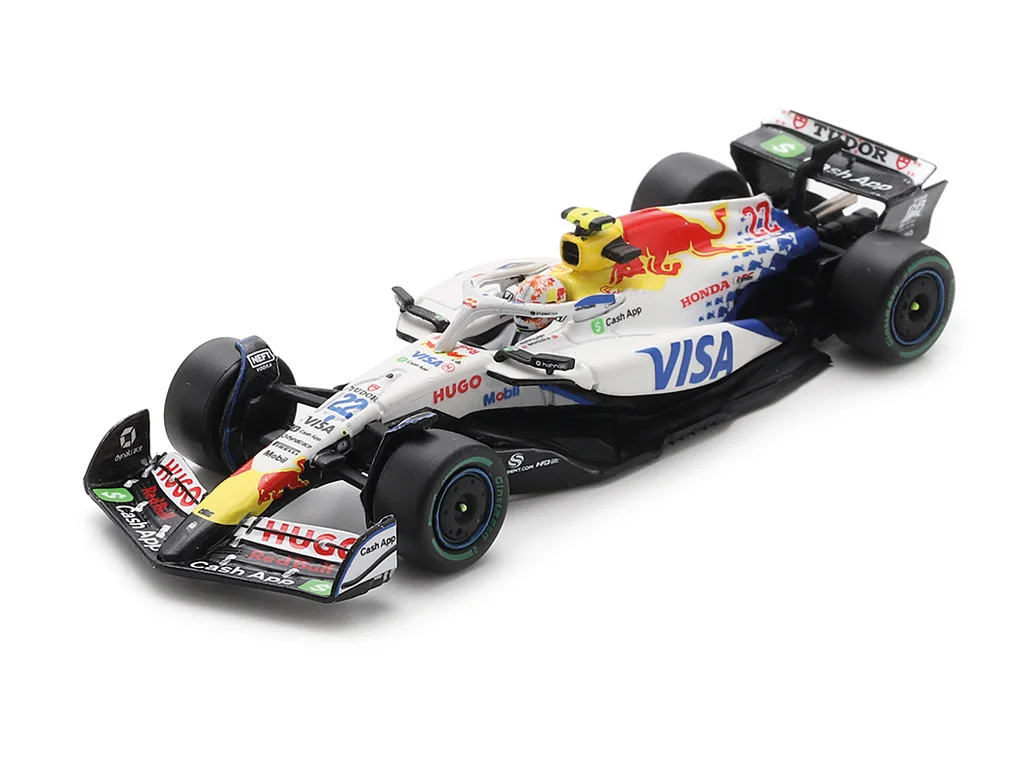 1:64 RACING BULLS F1 Vcarb-02 Team Visa Cash App №22 Australian Gp (2025) Yuki Tsunoda, White Black - Y423