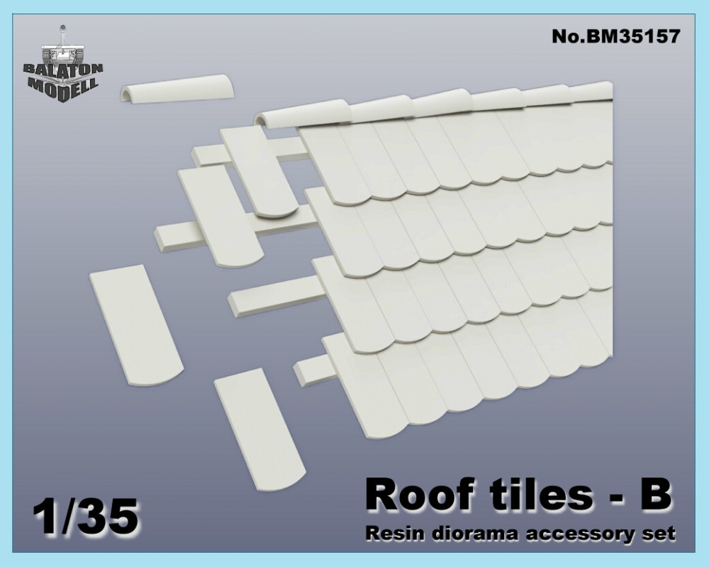 1:35 Сборная модель Черепица, Б-типа / Roof tiles B (BCC) - BM35157