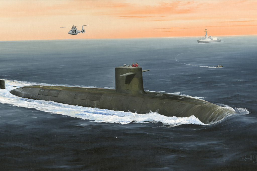 1:350 Сборная модель Французская АПЛ SSBN Le Triomphant - 83519