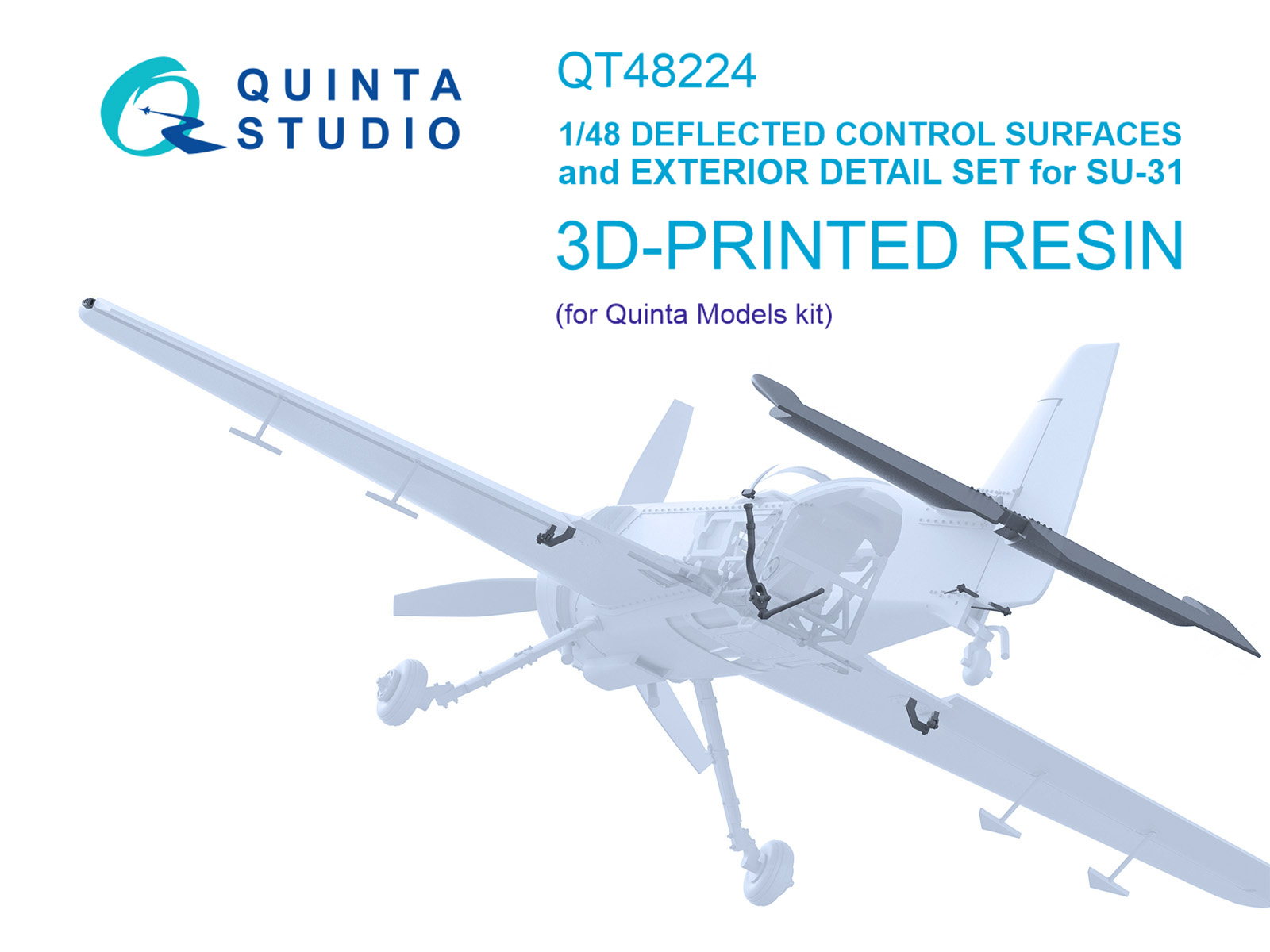1:48 Отклоняемые Поверхности и Внешние Детали для Су-31 (Quinta Models) - QT48224