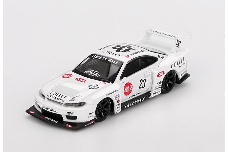 1:64 NISSAN Silvia S15 №23 LB-Super Silhouette Athlete (2000), white - MGT01054