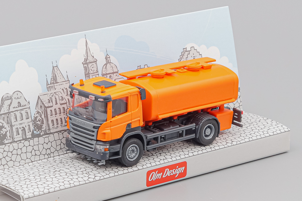 1:87 SCANIA P 4х2 универсальная цистерна, оранжевый - OLM344