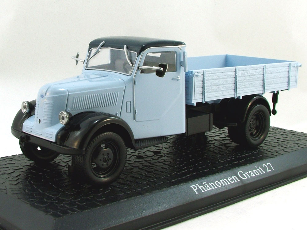 1:43 PHANOMEN Granit 27, серия грузовиков от Atlas Verlag, голубой - 7167120
