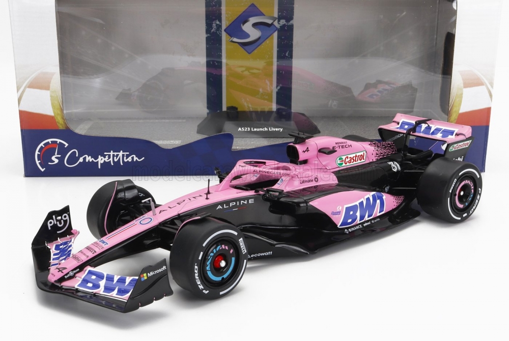 1:18 RENAULT F1 A523 Team Bwt Alpine Press N10 - №31 (2023), Pink Blue - 1808806