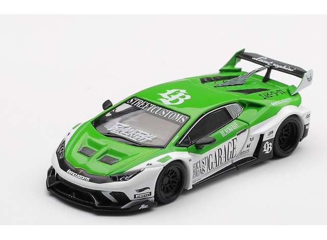 1:64 Lamborghini Huracan LB Works GT Street Customs, white/green 2025 - MGT01226-BL