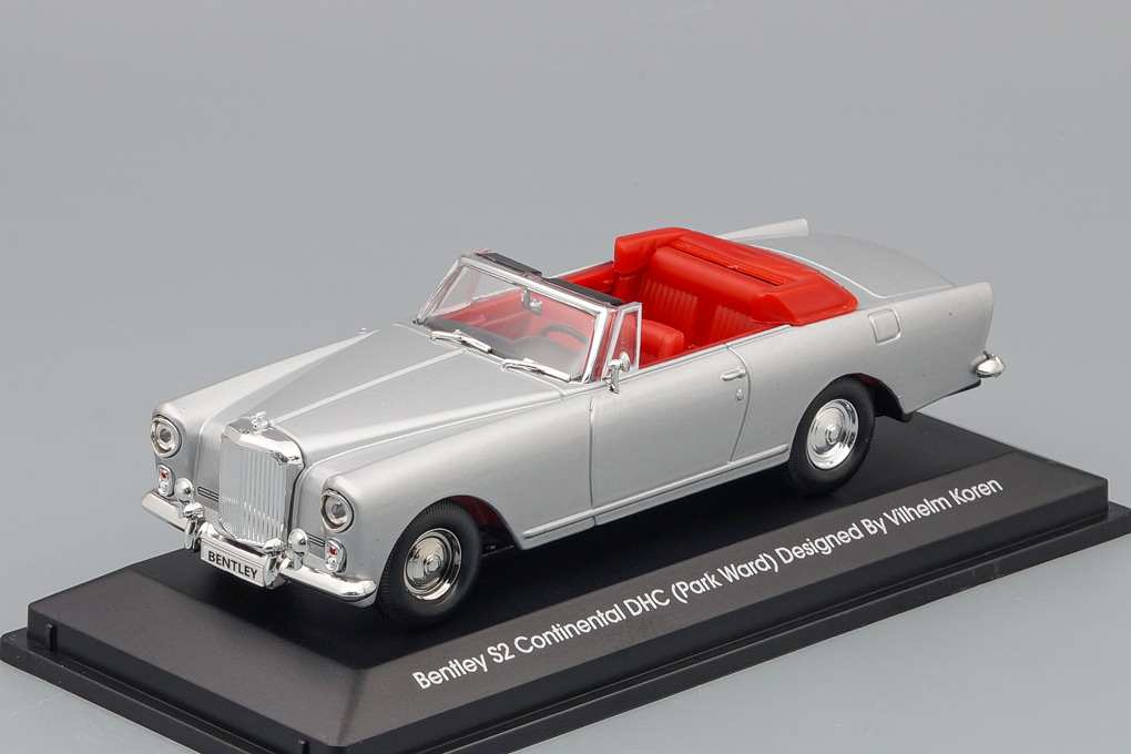 1:43 BENTLEY S2 Continental DHC Park Ward Designer By Vilhelm Koren (1961), silver - 43214s