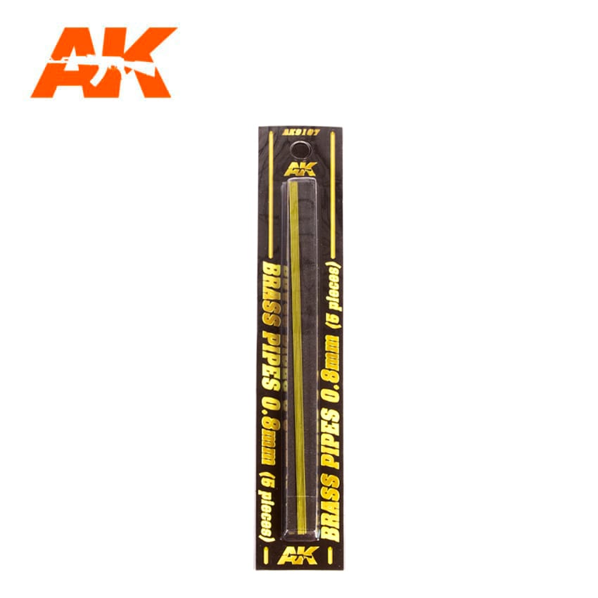 BRASS PIPES 0,8mm, 5 units - AK9107