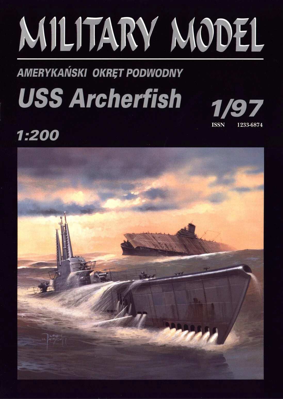 1:200 Сборная модель USS Archerfish - MM 1/97